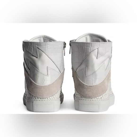 Zadig & Voltaire High Flash Keith Lace Up Sneakers size 38 - Picture 2 of 9